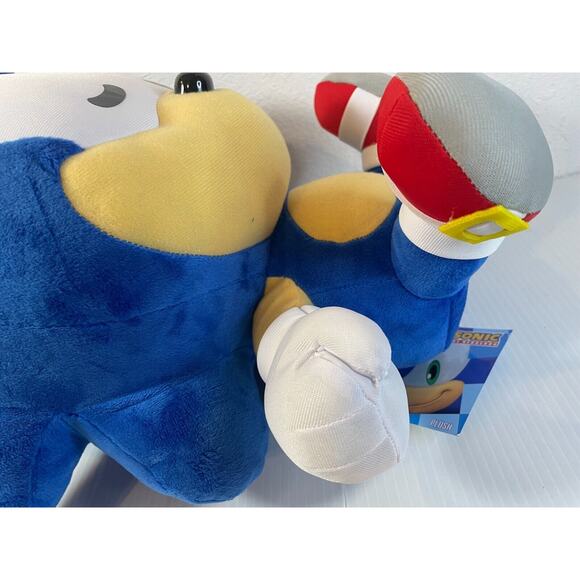 SONIC And Friends Sonic The Hedgehog Sleeping Large Plush 15" Doll Sega New Soft - Picture 12 of 13
